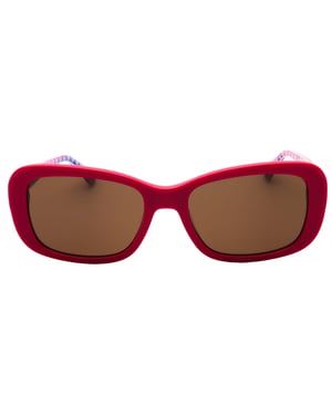 Love Moschino Fuchsia Roze Montuur Bruine Glazen Zonnebril