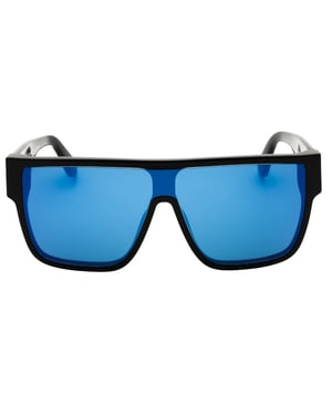 Off-white Syracuse Black Framed Blue Mirror Sunglasses