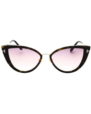 Tom Ford Dark Havana Frame Gradient Brown Lensed Zonnebril