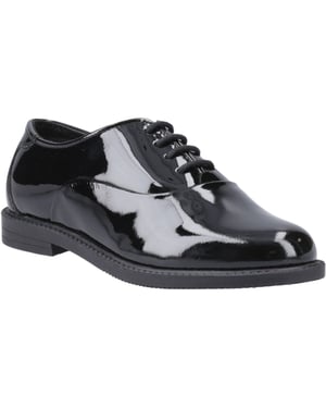 Hush Puppies Nellie Patent Läder Flickors Svarta Oxford Skor