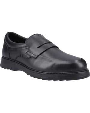 Hush Puppies Rocco Loafer Läderherrarnas Svarta Loafer