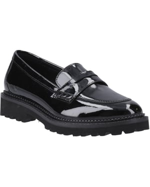 Hush Puppies Grazia Leather Girls's Black Loafers