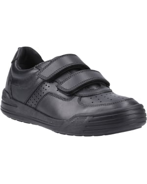 Hush Puppies Sully Leather Boys's Black Shoes