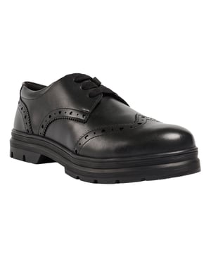 Pod Fiona Meisjes Zwart Leren Brogues