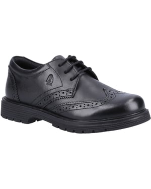 Hush Puppies SALLY SENIOR 2 Leather Girls's Black Brogues
