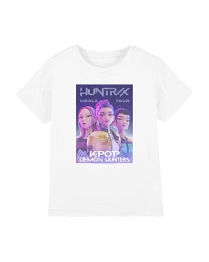 K-Pop Demon Hunters Kinder Wereldtour Huntr/X T-shirt (Wit)