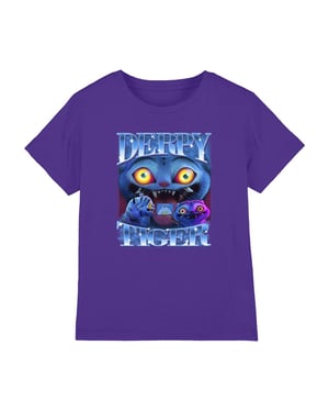 K-Pop Demon Hunters Childrens/Kids Derpy Tiger T-Shirt (Purple)