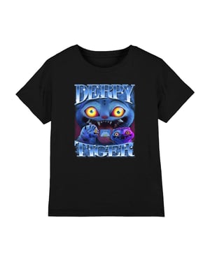 K-Pop Demon Hunters Barn Derpy Tiger T-shirt (Svart)