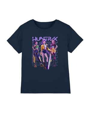 K-Pop Demon Hunters Childrens/Kids Huntr/X Pose T-Shirt (Navy)
