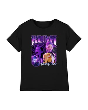 K-Pop Demon Hunters Barn T-Shirt (Svart/Svart)