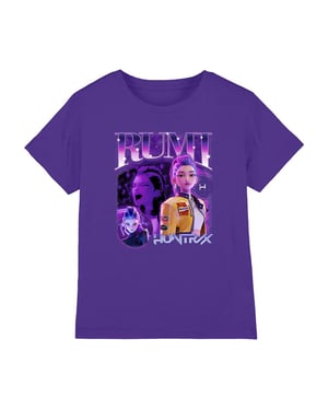 K-Pop Demon Hunters Kinderen Huntr/X Rumi T-Shirt (Paars/Paars)