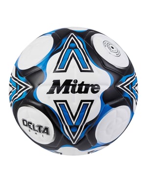 Mitre Delta One Football (White/Black/Blue)