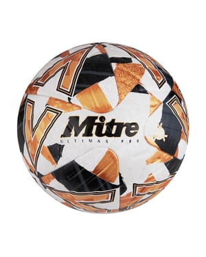 Mitre Ultimax Pro 2024 Football (White/Black/Orange)