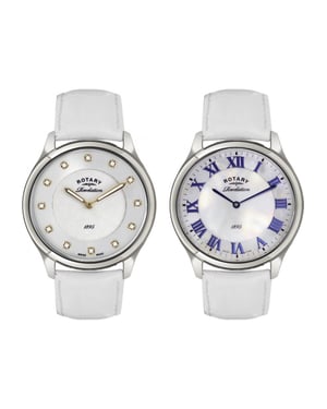 Rotary LS02965-06-41 Ladies Revelation Watch with Reversible Dial