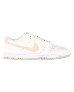 Nike Dunk Low Sneakers in Phantom Beige Leather