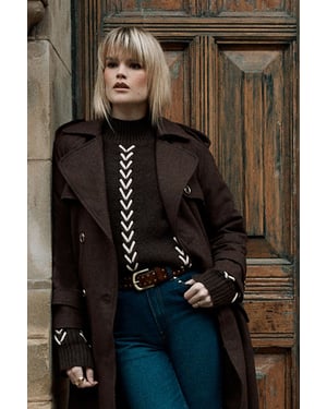 Whipstitch Detail Oversized Jumper