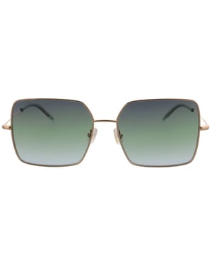 Hugo Boss Rose Gold Metal Ram Grågrön Lens Solglasögon