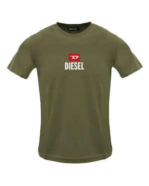 Diesel Just Small Nieuw D Logo Groen Diepte T-shirt