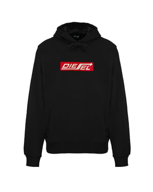 Diesel Arrow Logo Black Caviar Hoodie