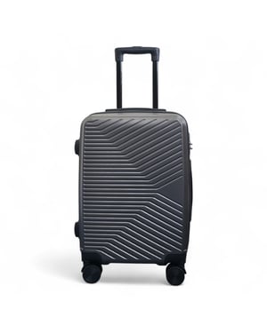 Hård grå kabinväska 48 x 37 x 20 cm säker bagageväska lämplig för Easyjet, Ryanair