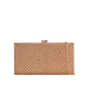 Embellished Boxy Clutch