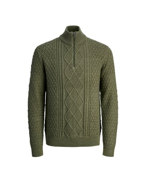 Jack & Jones Trui North Knit High Neck  Groen