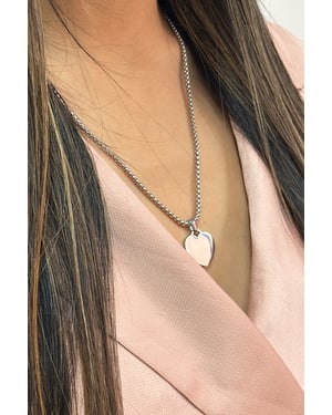 Heart Shape Pendant Necklace in Silver - Gift boxed