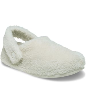 Crocs Classic Cozzzy Polyester Dames Slippers in Stucco