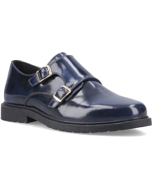 Hush Puppies Verity Hi-Shine Läder Dam Navy Skor