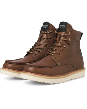 Jack & Jones Archway Moc Polyurethaan Heren Cognac Enkellaarzen