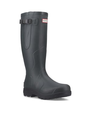 Hunter Balmoral MK II Laars Rubber Dames Donkergroen/Zwart Wellingtonlaarzen