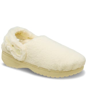 Crocs Classic Unfurgettable Polyester Dames Vanille Clogs