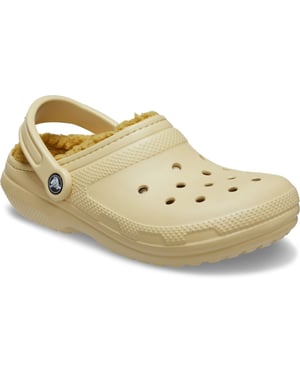 Crocs Classic Gevoerde Thermoplastische Herenslippers in Sesam