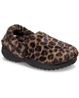 Crocs Classic Onvergetelijke Klompen Polyester Mix Dames Luipaard Klompen
