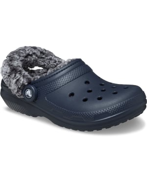 Crocs Classic Fleece Fodrade Termoplast Herrklippor Navy