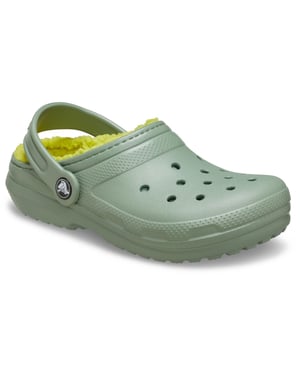 Crocs Classic Lined Thermoplastic Kid's Moss Clogs