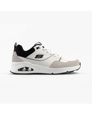 Skechers Uno - Retro One Mens Trainers White Mono/black