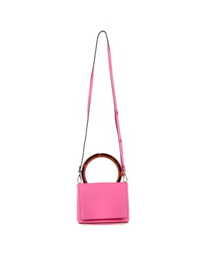 Marni Pannier Cross-Body Bag in Pink Leather