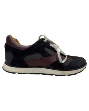 Louis Vuitton Miles Lace Up Sneakers in Multicolor Suede And Leather