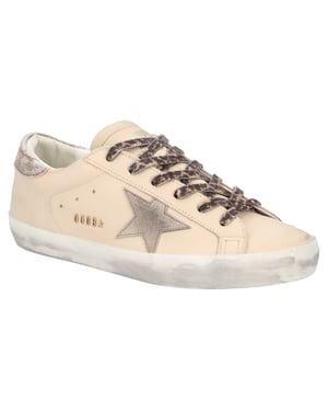 Golden Goose Super-Star Beige Leren Sneakers