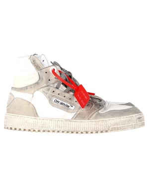 Off-White 3.0 Off-Court Hoge Sneakers in Wit Leer
