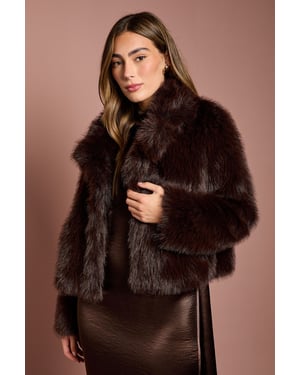 Occasion Short Faux Fur Coat