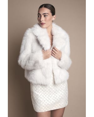 Occasion Short Faux Fur Coat