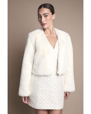 Occasion Short Edge To Edge Fur Coat