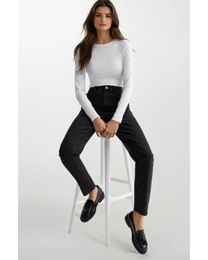 Tori Slim-fit Mom Ankle Grazer Jeans