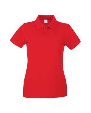 Fruit of the Loom Dames/Dames Lady Fit Poloshirt met korte mouwen (Helder rood)