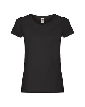 Fruit of the Loom Womens/Ladies T-Shirt (Black)