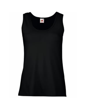Fruit Of The Loom Dames / Vrouwen Dames-Fit Valueweight Hemd (Zwart)