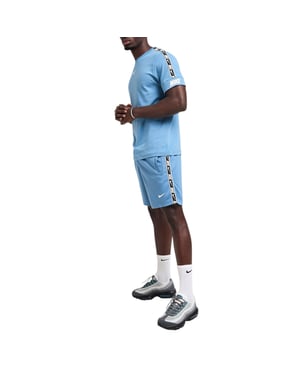 Nike Mens Tracksuit T Shirts Tape Shorts Set NSW Repeat Fleece Cotton Sportswear