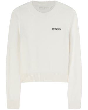 Palm Angels Classic Logo Sweater White